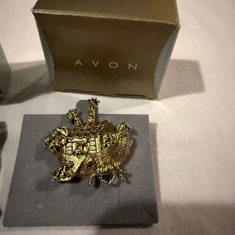 Avon Gold and Red Jewelry Collection - Picture 2 of 4